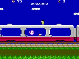 
											Duck to get by the ghosts.