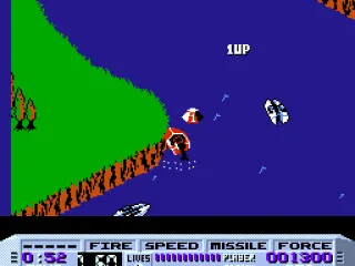 
											Finish the race in stage 1, shooting other boats as necessary