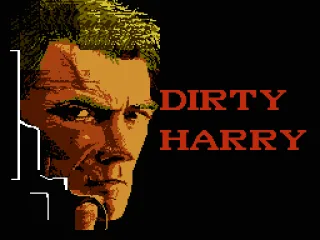 
											The opening screen, accompanied by a digitized sample of Dirty Harry's trademark catchphrase,