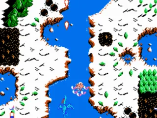 
											Some enemies shoot out pieces of themselves when they die as shown here... time to dodge
