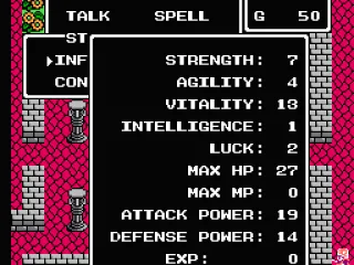 
											Character information