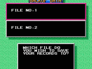 
											There are two different save slots to save the records. Records are saved the battery backed RAM.
