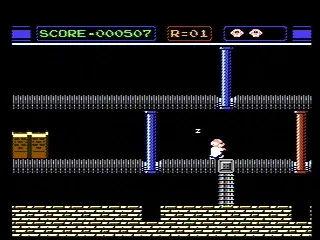 
											Game B, help the sleepwalking mad scientist get home safely
