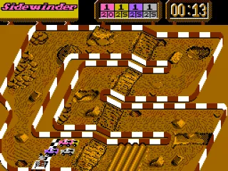 
											A second racetrack with the race just starting
