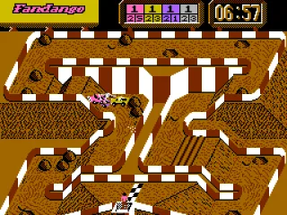 
											A typical race, all the cars jammed together