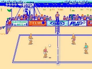 
											Returning a volley.