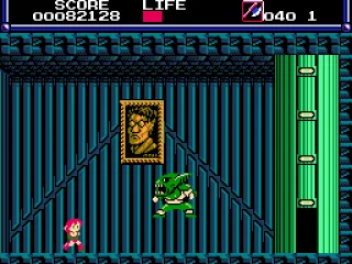 
											First boss - Bamoh (Bamo) must be allergic to axes as he goes down after a single throw. Notice the picture on the wall, that's the main villain Dr. Chinelkov Manitokha