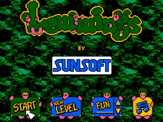 
											Title screen and main menu
