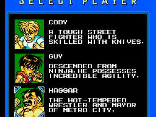 
											Character Selection