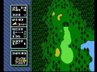 
											An overhead view of the hole
