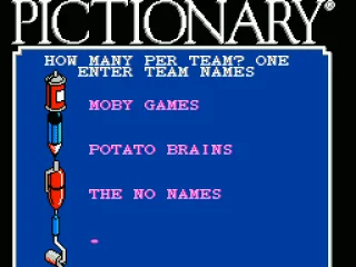 
											Entering team names