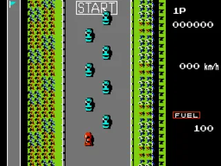 
											This is the starting line for the race during gameplay.