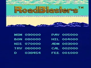 
											The high score screen