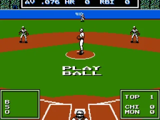 
											PLAY BALL. Start of the game