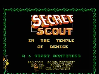 
											Title screen and credits