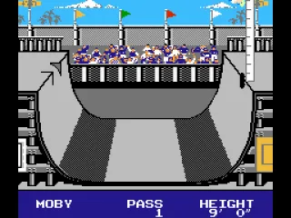 
											The high jump event.