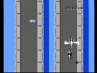 
											The helicopter attempts to bomb you off the road