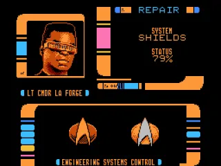 
											Mr. Laforge, Fix up this damaged ship