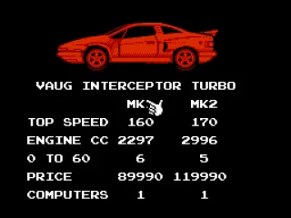 
											Specifications for Vaug Interceptor Turbo.