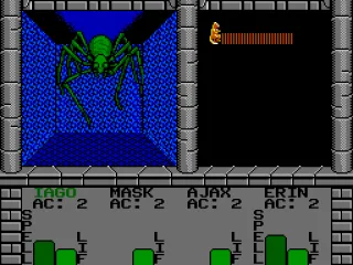 
											Fighting a giant spider