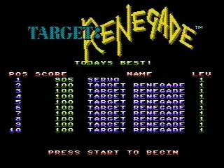 
											High score screen