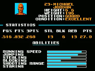 
											One of the few basketball games MJ is in.