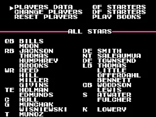 
											All stars team roster