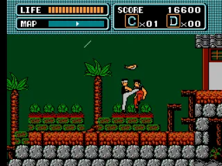 
											Beating up bad guys against the backdrop of the approaching storm