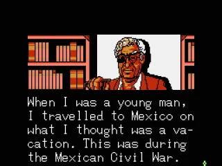 
											Old Indiana Jones briefs us on his adventures from when was younger.
