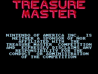 
											Nintendo disclaimer about Treasure Master competition.