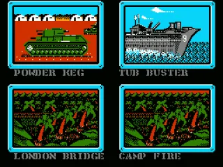 
											Mission select screen