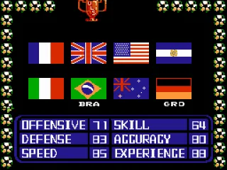 
											Selecting teams: Germany has the best team statistics. This game is from 1991, right after the Italy world cup, won by the Germans, so...