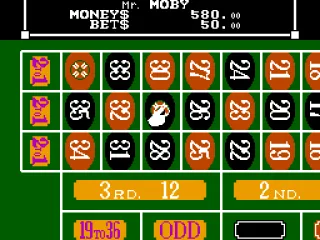 
											Roulette, place your chips down on the numbers you want