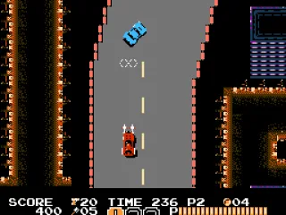 
											Shooting up cars that are getting in the way of the pursuit