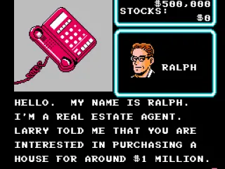 
											You receive a call from Ralph, the real estate agent