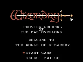 
											Japanese title screen