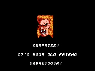 
											Surprise! It's your old friend Sabretooth!