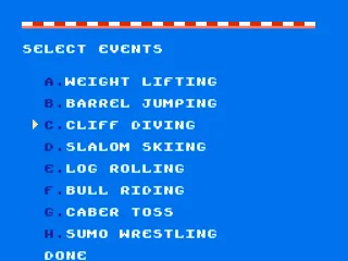 
											Choosing your event