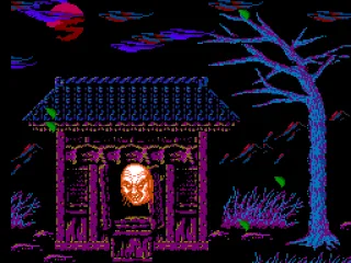
											A disembodied head awakes from the temple