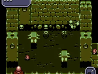 
											Fighting little creatures and avoiding spikes