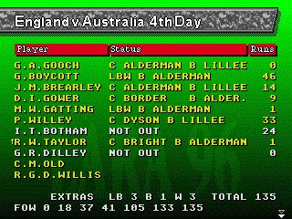
											Player statistics screen