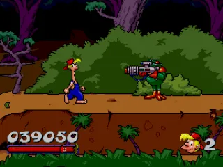 
											The Alien Dude tries to recapture Bubba