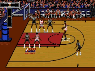 
											The new foul shooting meter; Hakeem at the line
