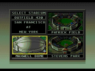 
											Stadium selection.