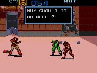 
											Chat before the upcoming mid-boss fight.