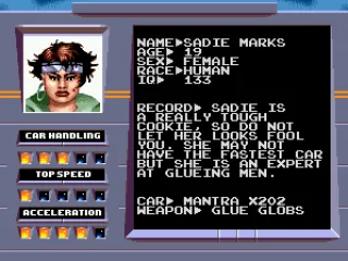 
											Character information