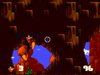 
											Daffy Duck jumps and sees a bubble.