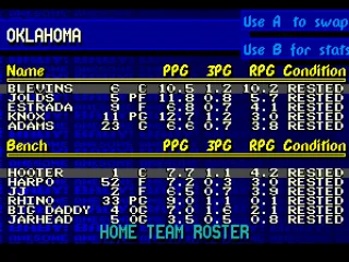 
											Player selection
