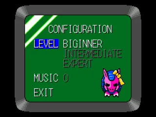 
											Options screen