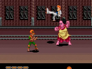 
											First stage boss (she's black in the Japanese version.)